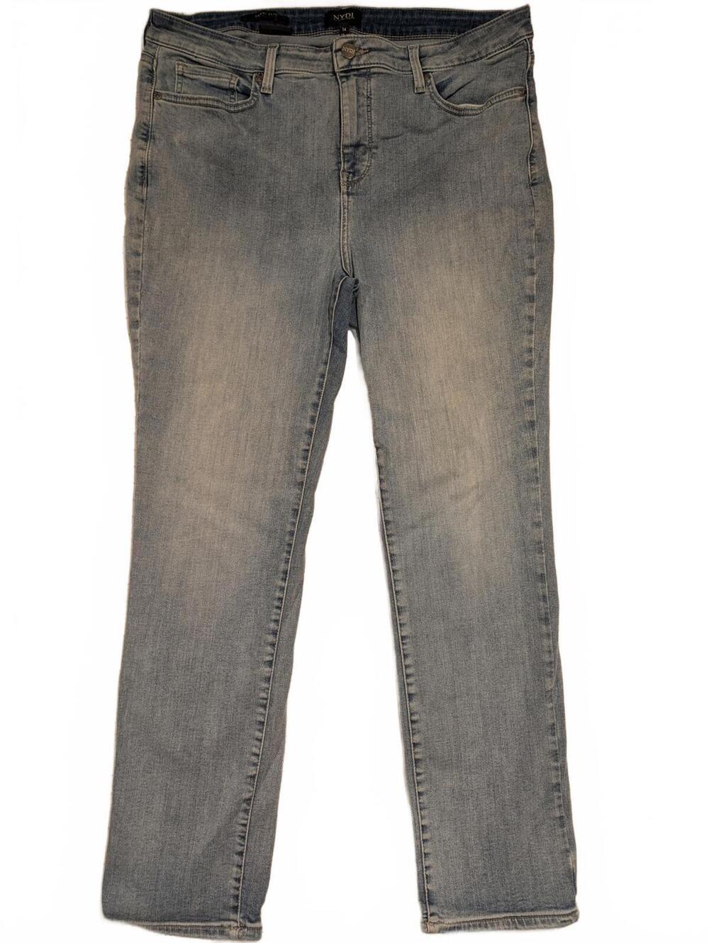 NYDJ Light Wash Skinny Stretch Denim Jeans Womens Size 14 35x29